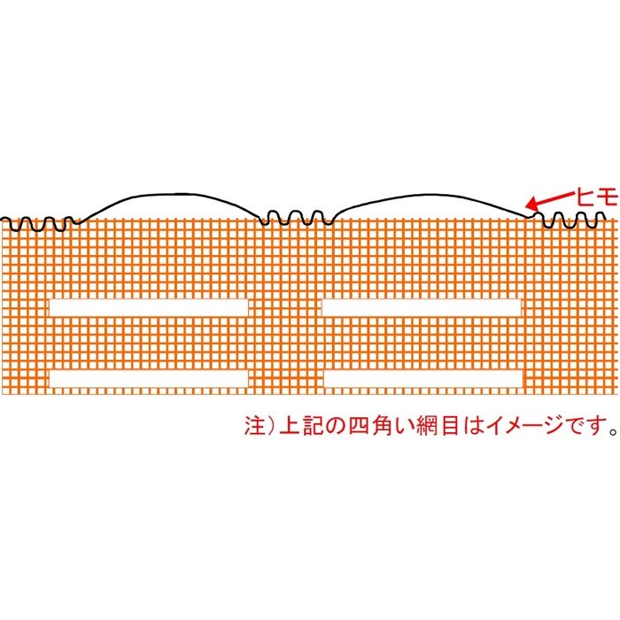 オレンジフェンスネット 1m×50m