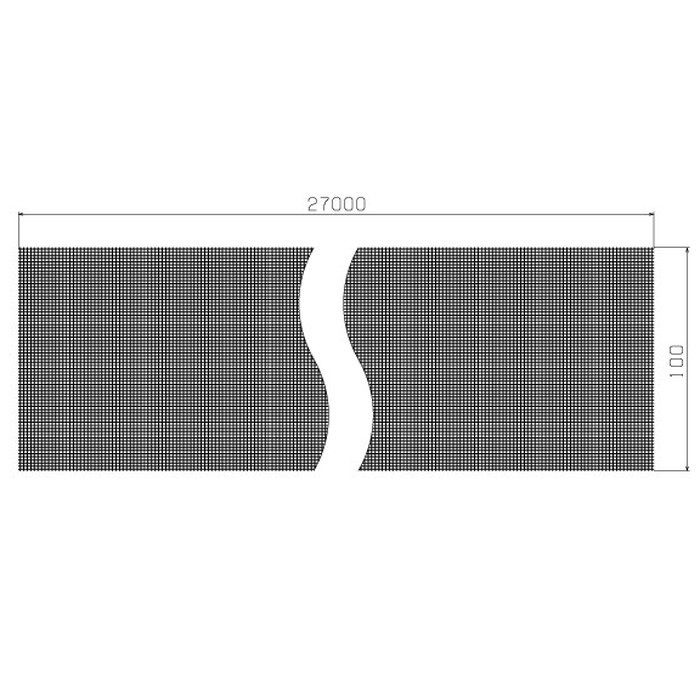 BSG-100 防虫網（ロールタイプ） 100mm×27m グレー