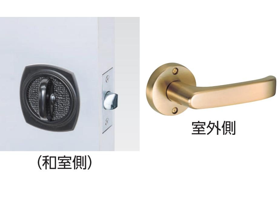 JL-24-2M-SG ドアロックシリーズ Jレバー レバーハンドル 24番タイプ