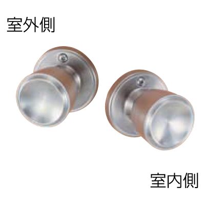 ドアロックシリーズ ハイス 空錠 ドアノブ バックセット60mm ステンレスヘアライン
