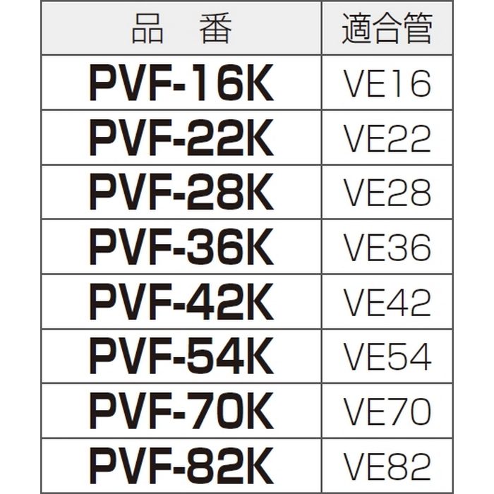 PVF-42K 付属品 TSカップリング（ストレートタイプ） 適合管VE42 ブラック