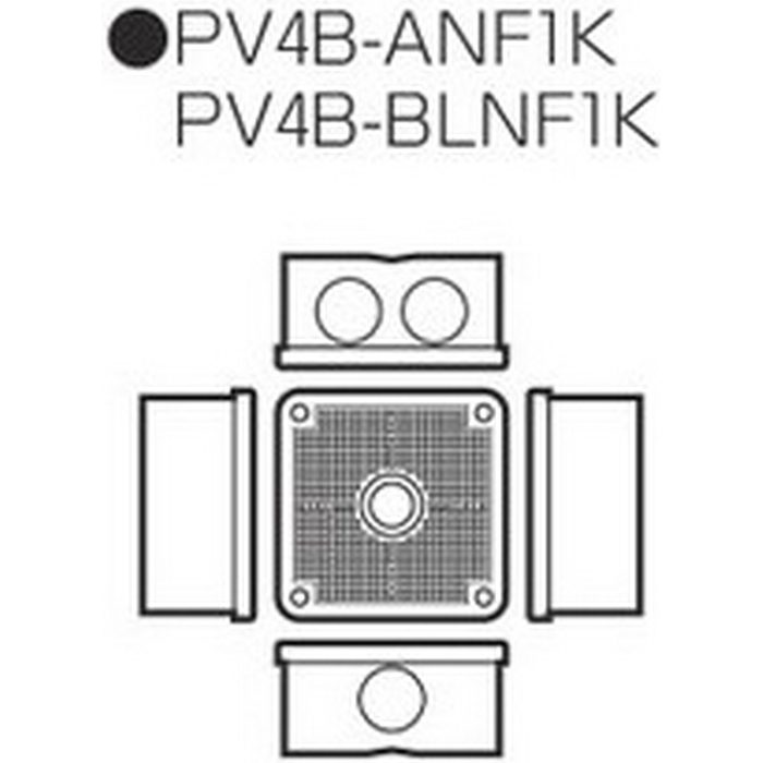 PV4B-ANF1K 露出用四角ボックス（取付自在蓋） ブラック