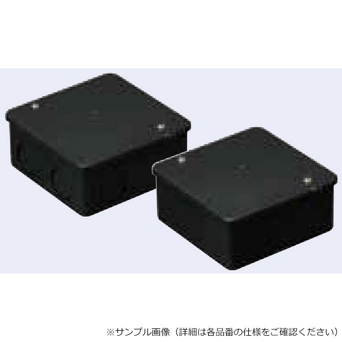 PVK-AOK PVKボックス 中形四角（浅型） ノック無 ブラック