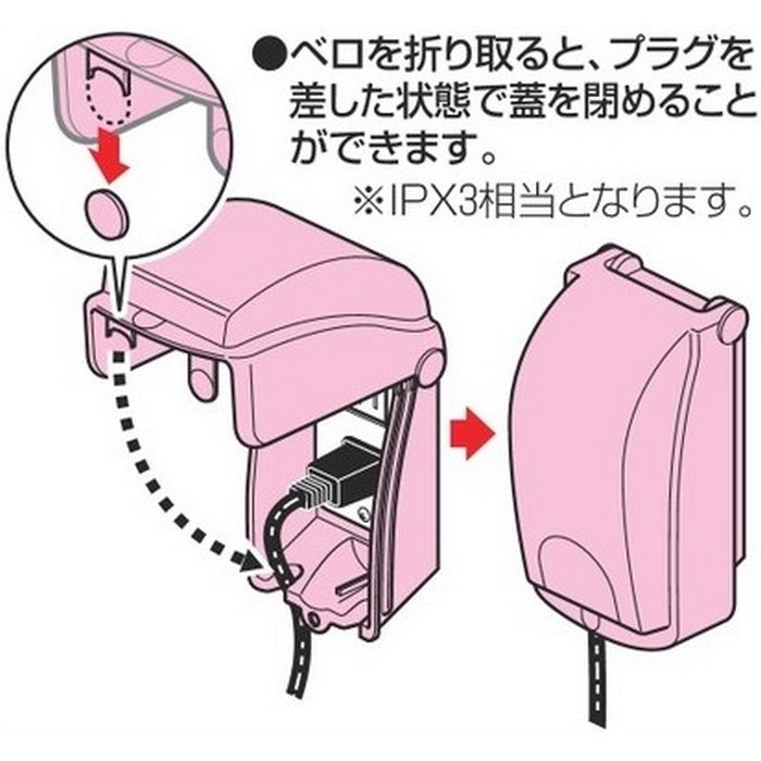 CWBK-1KK ウオルボックス プロテクトカバー（器具用保護カバー） プレート一連用 透明蓋 鍵付（キーNo.200） ブラック