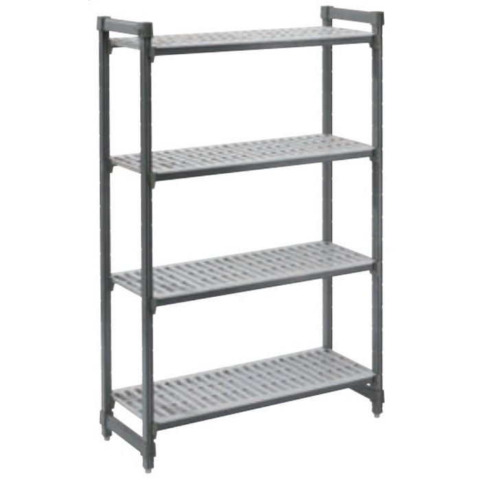【希少】CAMBRO キャンブロ 2段棚 樹脂 業務用 店舗什器 USA製 8916600 キャンブロ エレメンツ シェルフキット 固定式 メッシュタイプ