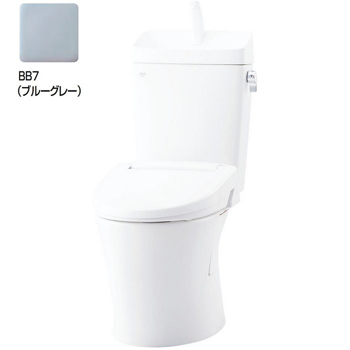 BC-Z30P+DT-Z380+CF-18ALP/BB7 アメージュ ECO5 便器＋タンク＋便座セット 床上排水（Pトラップ） ハイパーキラミック 手洗付 一般地 暖房便座 キレイ便座仕様 ブルーグレー
