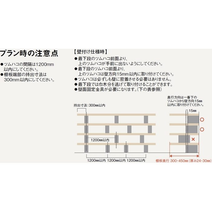 MKHT018-W 無垢の木の収納 ツムハコ H180 ホワイト