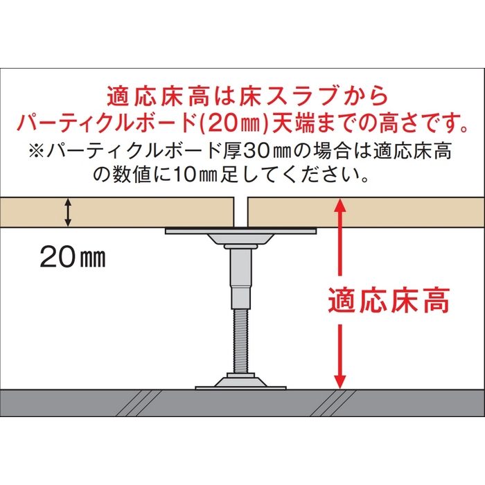 OAP-330 オフィス用支持脚 OAP型 中心高326mm 30本入