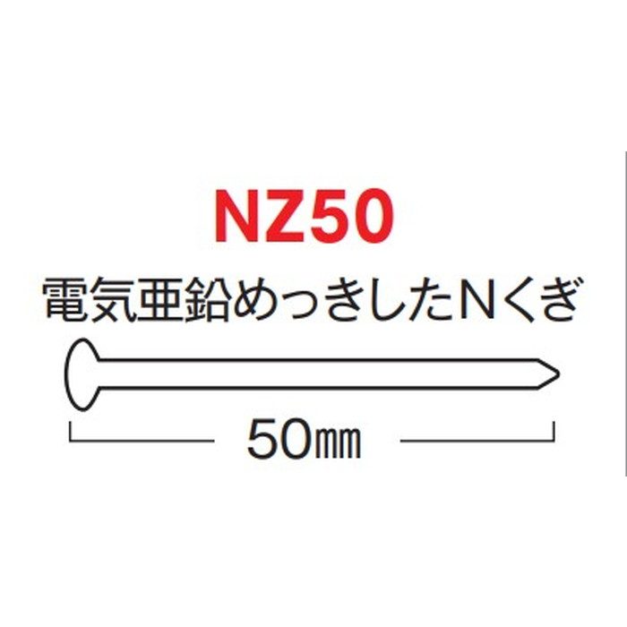 YZF251 タイガーEXハイパー耐力壁専用釘NZ50 ワイヤ連結250本×10巻 吉野石膏【アウンワークス通販】