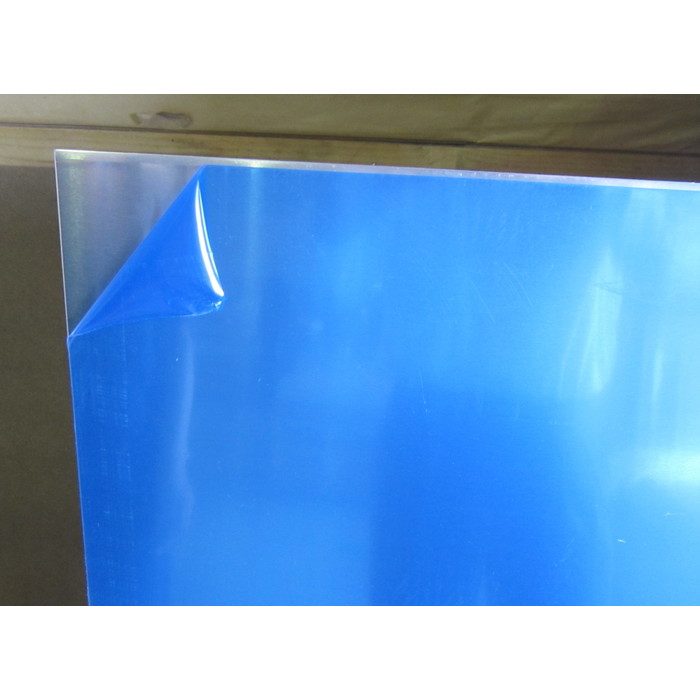AKKRT-4-1050H24 アルミ板 生地材 A1050 H24 片面ビニル養生（低強度） 4.0mm厚 1250mm×2500mm ※チャーター便・別途送料