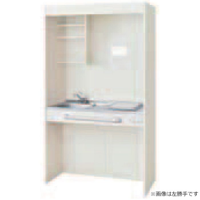 DMK10LGWD2F200R ミニキッチン オープンタイプ フルユニット IHヒーター200V シングルレバー水栓（寒冷地用） 右勝手 間口105cm アンティックホワイト