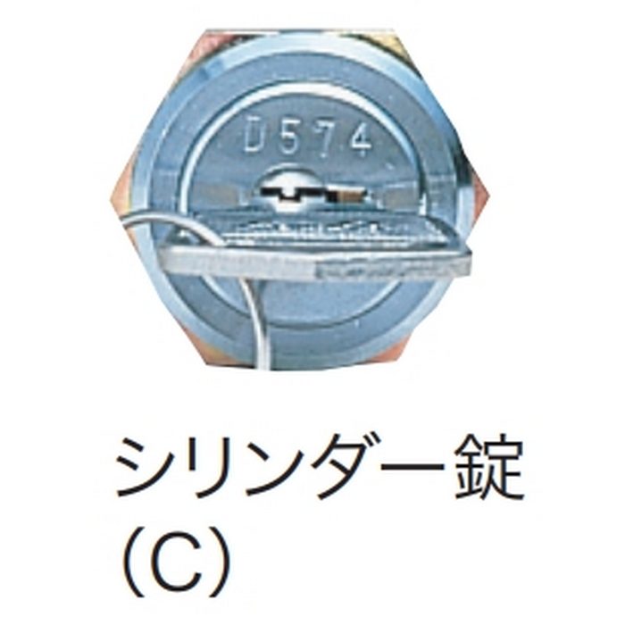 KS-MB5102PU-3C-BK D-ALL 集合住宅用ポスト 3戸用 前入後出／屋内