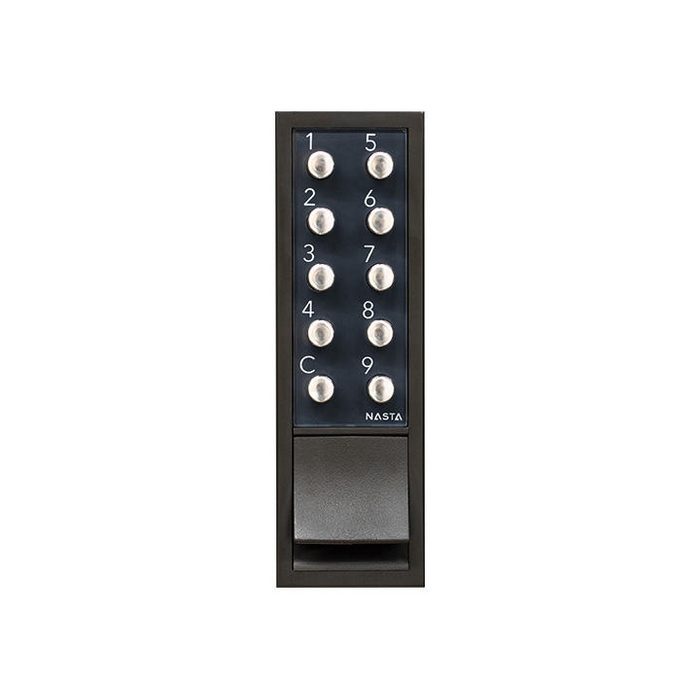 KS-MB36F-LPK-DB ポスト 横入前出 壁付・防滴タイプ MB36Fタイプ 縦型プッシュボタン錠 左勝手 W340×H415 ダークブラウン