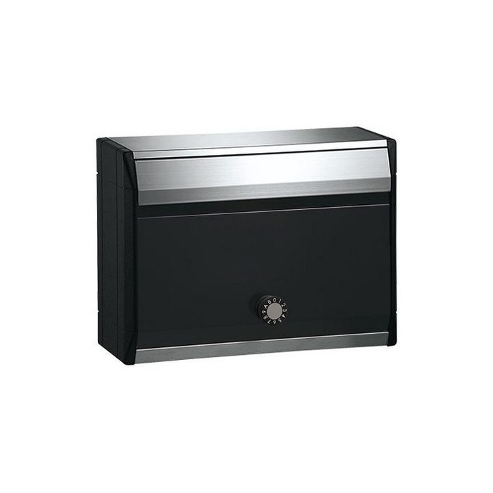 KS-MB34S-L-MBK 戸建・集合用郵便ポスト（防滴型） 前入前出 MB34Sタイプ 静音大型ダイヤル錠 W380×H280 モダンブラック