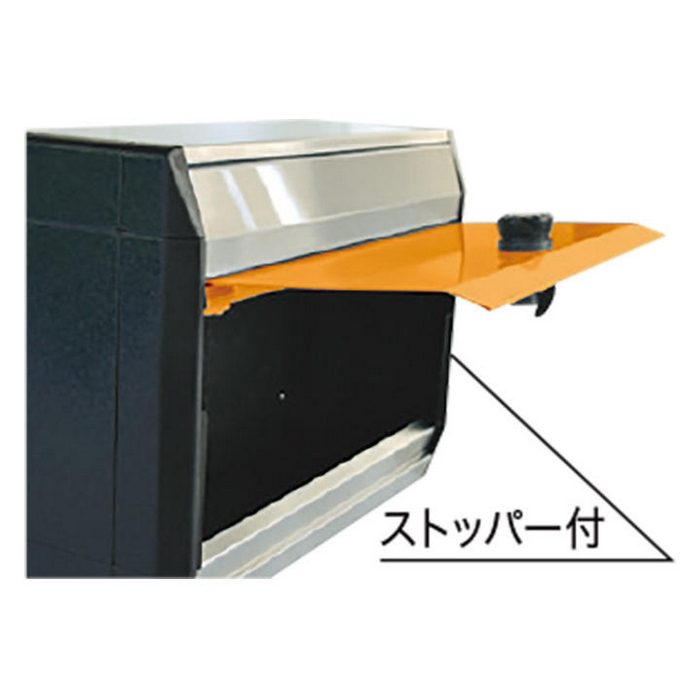 KS-MB34S-L-MBK 戸建・集合用郵便ポスト（防滴型） 前入前出 MB34Sタイプ 静音大型ダイヤル錠 W380×H280 モダンブラック