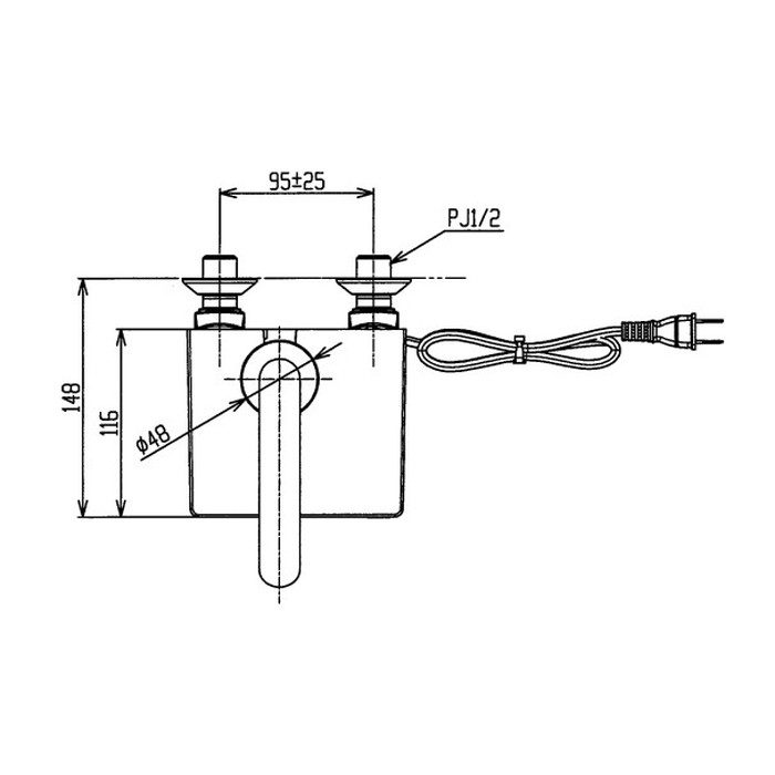 TLE26SS2A アクアオート（自動水栓） コンテンポラリタイプ 台付自動水