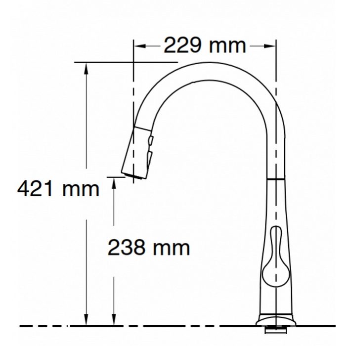 K-22036-2MB キッチン水栓 タッチレス Simplice H238mm バイブラント ブラッシュド モダン ブラス