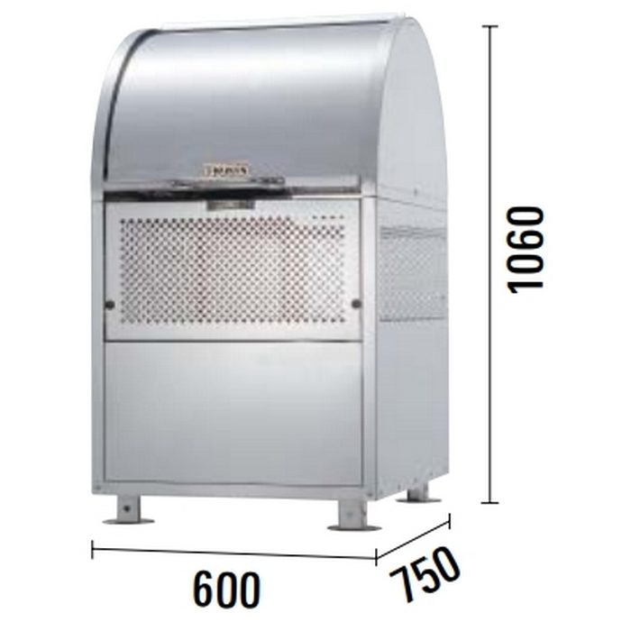 CKM-TN60 ゴミ収集庫 クリーンストッカー 21クロムステンレスタイプ 完成品 600×750×1060mm