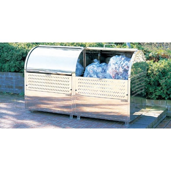 CKM-TN90 ゴミ収集庫 クリーンストッカー 21クロムステンレスタイプ 完成品 900×750×1060mm