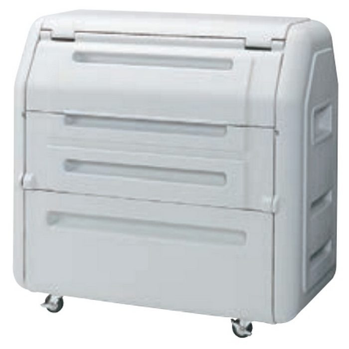 CKDB-C70G ゴミ収集庫 クリーンストッカー 樹脂タイプ キャスタータイプ 容量650L 1190×710×1160mm ライトグレー