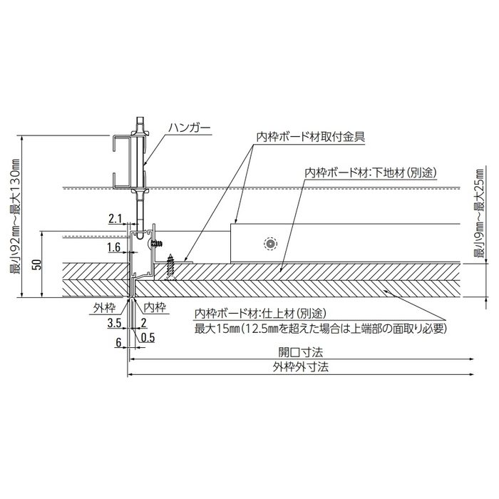 CMJW30 目地タイプ天井点検口 300角 ホワイト