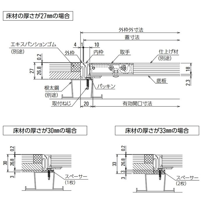 床下点検口 DAIKEN 節約 ホーム床点検口 HXDN150