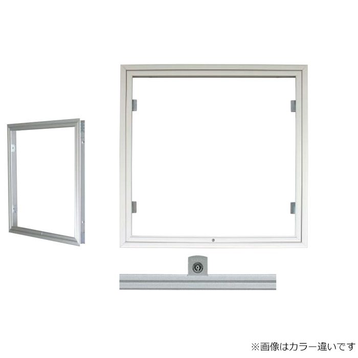WE20JWK 下開きタイプ壁点検口 額縁タイプ 一般タイプ 錠付 軸式 200角 ホワイト