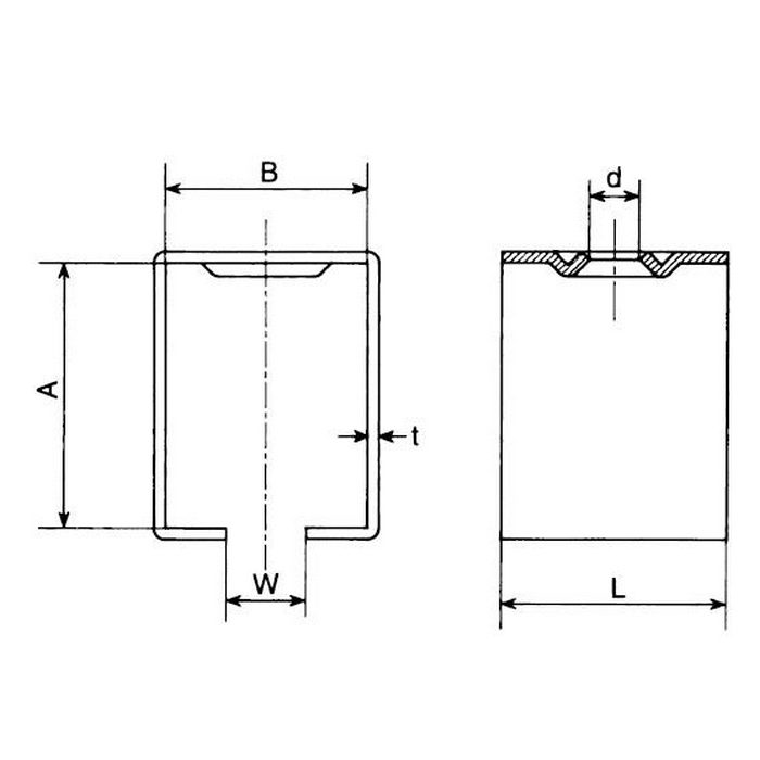 4BX ボックス受 スチール製 4号