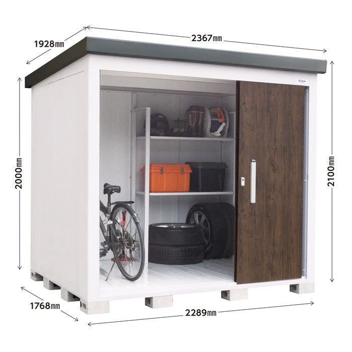 EL-2217(DW) レスパス 一般型 間口2212×奥行1588×高さ1820mm ダークウッド