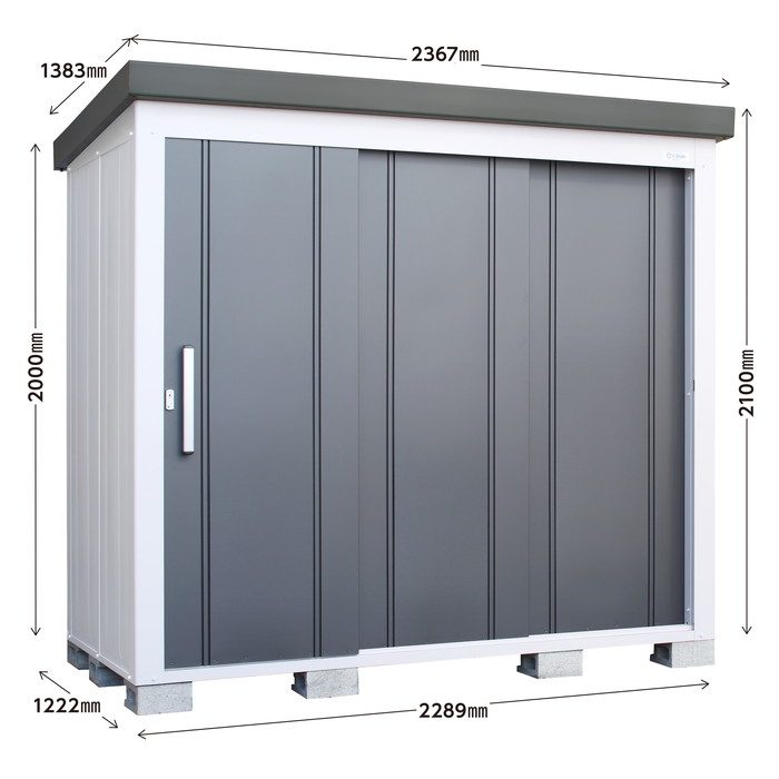 EL-2212S(GK) レスパス 積雪型 間口2212×奥行1042×高さ1830mm ギングロ