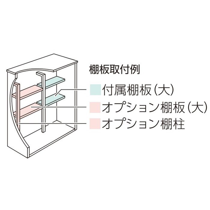 EL-2212S(DW) レスパス 積雪型 間口2212×奥行1042×高さ1830mm ダークウッド