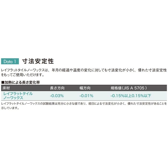 LN-1223 置敷きビニル床タイル レイフラットタイルノーワックス 木目柄 150×1000×5mm プリモウォールナット 14枚入
