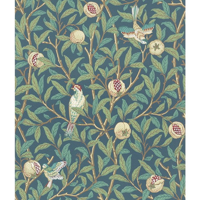 LIS-42002 Import Selection Morris & Co. Bird＆Pomegranate（バード＆ポムグラナット） 巾52cm×10m巻