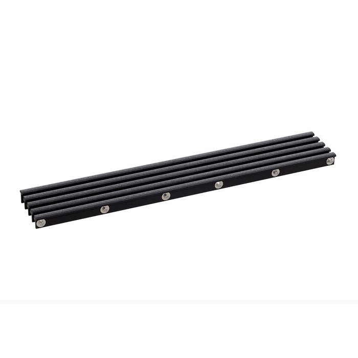GNNS-20L600-D 屋内外兼用ノンスリップ樹脂グレーチング フォルテ スリットタイプ （グレーチングのみ） 81×585×20mm ダークグレー