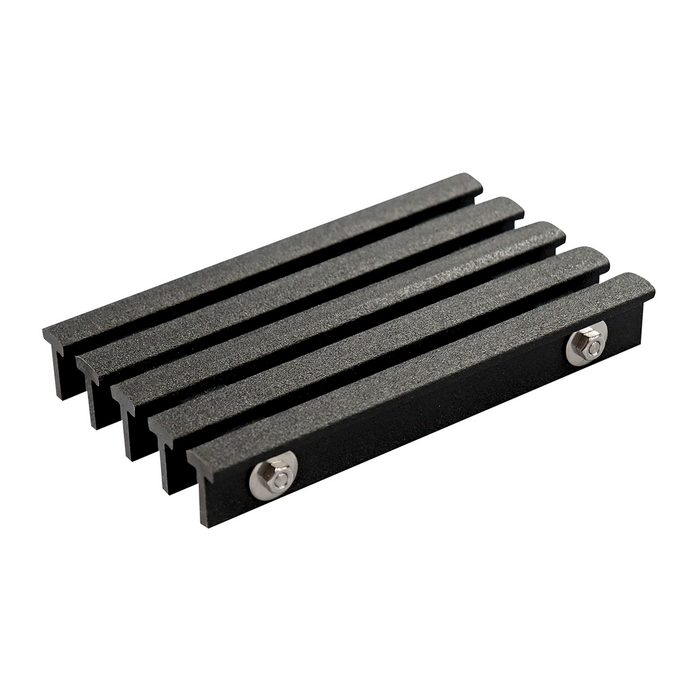 GNU-300-K U字溝用樹脂グレーチング ハードタイプ（歩道用） 215×230×999×275×30mm ブラック