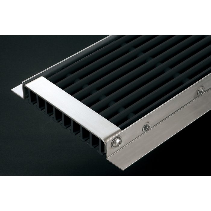 GNU-300-K U字溝用樹脂グレーチング ハードタイプ（歩道用） 215×230×999×275×30mm ブラック