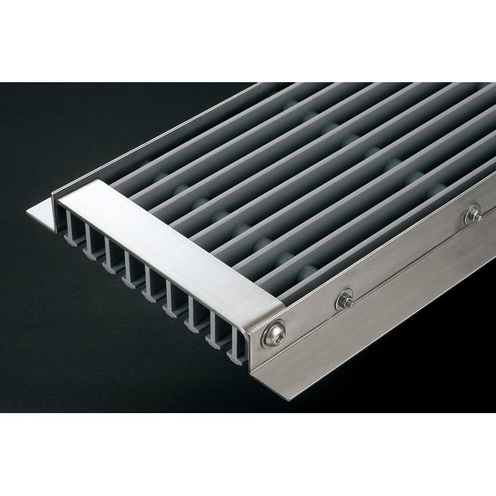 GRU-120 U字溝用樹脂グレーチング ソフトタイプ（歩道用） 93×108×999×153×30mm ダークグレー
