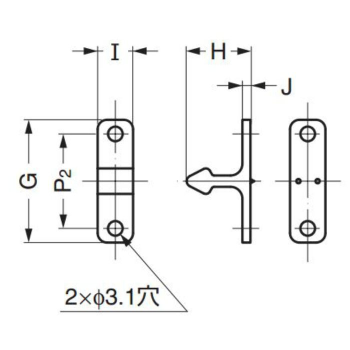 ランプ印ロータリーキャッチ RC6901 140-051-015