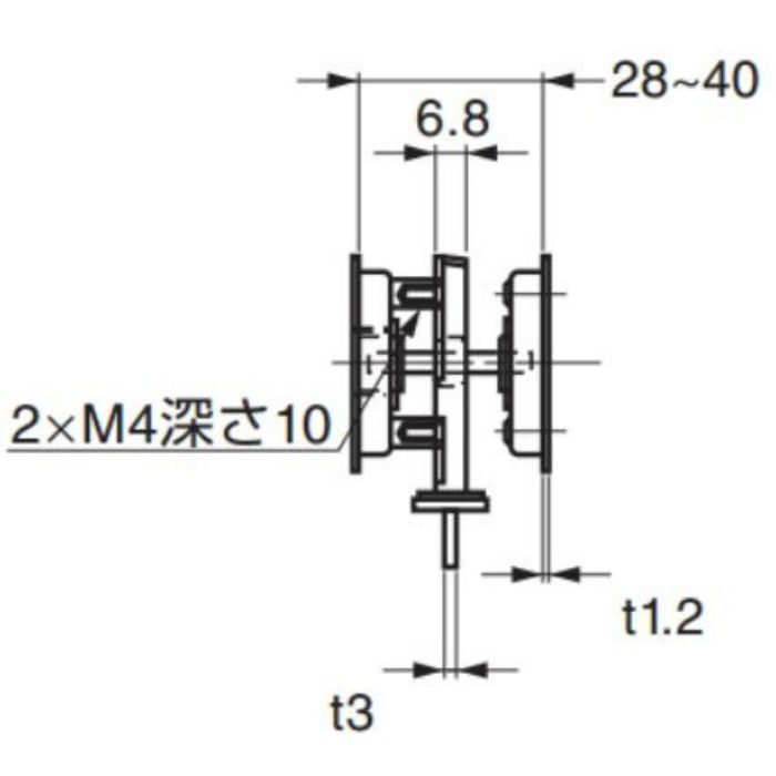 ランプ印ステンレス鋼製引戸掘込みカマ錠(表示器付) HC-30H 140-183-250【セール開催中】