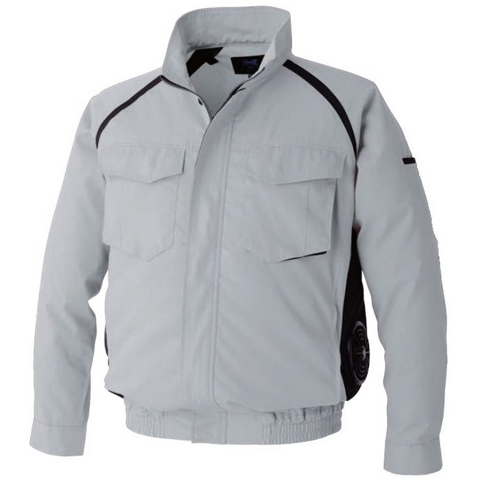 空調服 長袖ブルゾン KU92400 LL シルバー 24Vファンバッテリー KU92400 空調服® 長袖ブルゾン（横ファン）（ウェアのみ） LL K30