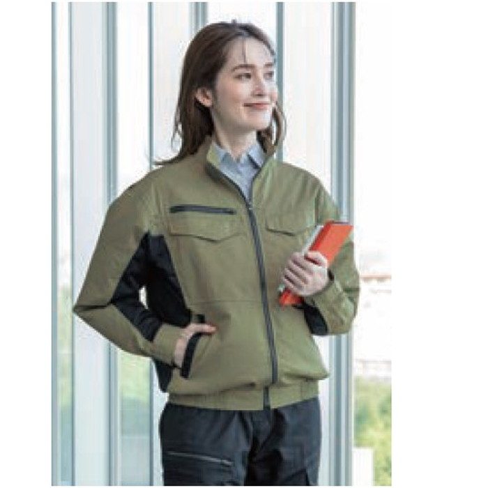 KU92401 空調服® 長袖ブルゾン（ウェアのみ） 4L G60 カーキグリーン