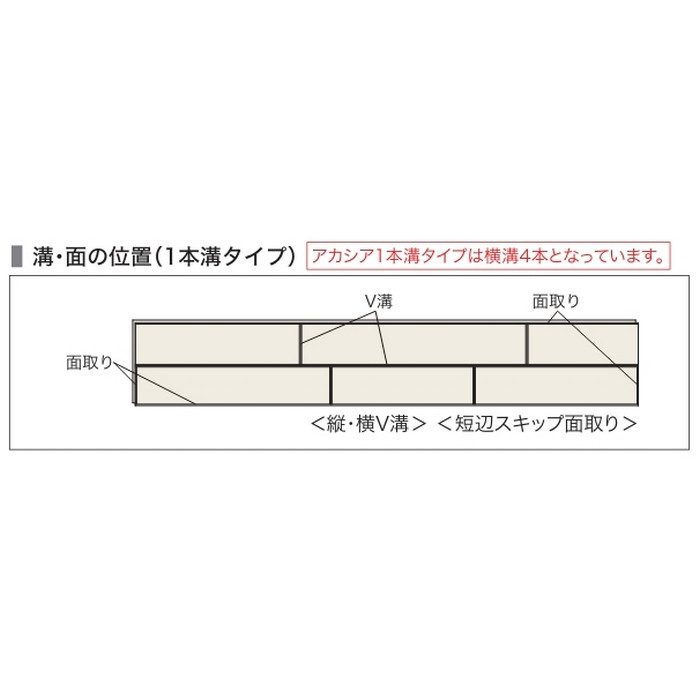JRF1YS1VAA ラスティック フェイス リッチ・JベースVC 1本溝 抗ウイルス 床暖房対応 12×303×1818mm アカシア 6枚入