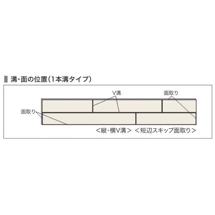 JRF1YS1VSN ラスティック フェイス リッチ・JベースVC 1本溝 抗ウイルス 床暖房対応 12×303×1818mm セン 6枚入