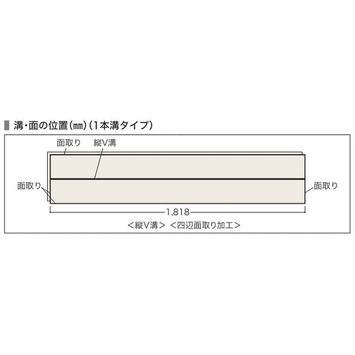 R12S1D2 カナエルR12 1本溝 化粧シート 床暖房対応 12×303×1818mm ウォールナットダーク色 6枚入