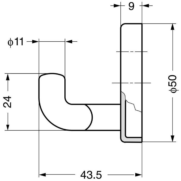 HEWIコートフック 477-90-025型 477-90-025-99 110-170-127