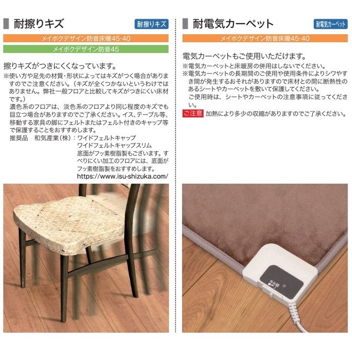 MD45S1WT メイボクデザイン防音45 溝なし 化粧シート 11.5×143×900mm ウォールナット 24枚入