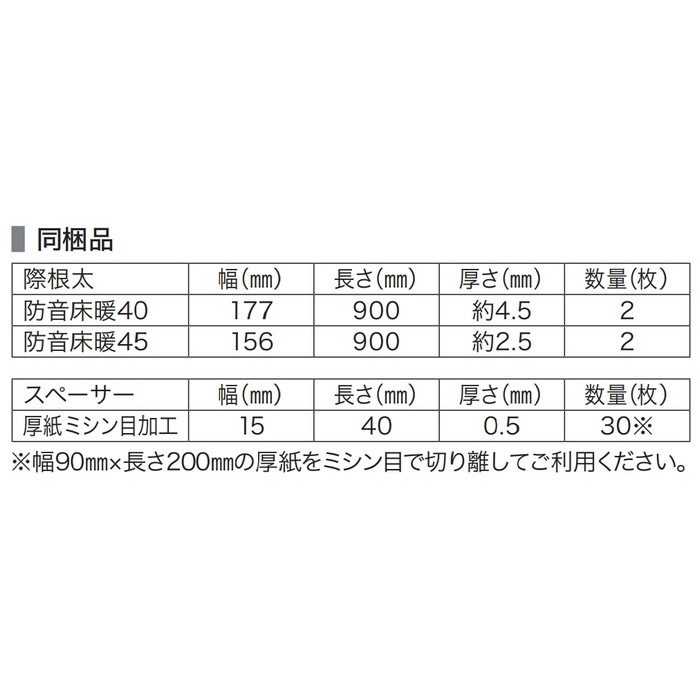 R40YDS1W2 カナエル R防音床暖40 溝なし 化粧シート 15×143×900mm アッシュホワイト色 24枚入