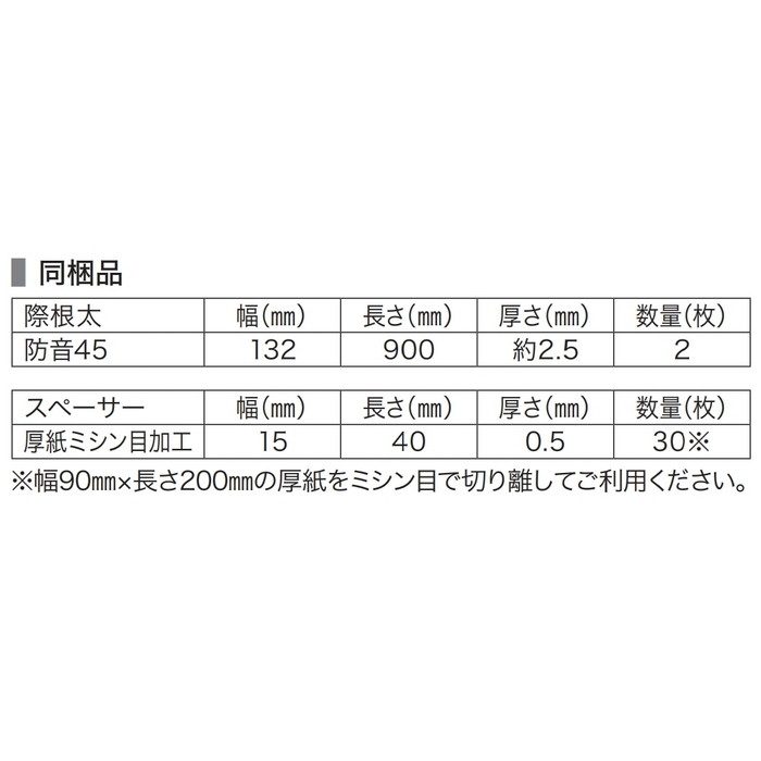 R45S1AG カナエル R防音45 溝なし 化粧シート 11.5×143×900mm アッシュグレージュ色 24枚入