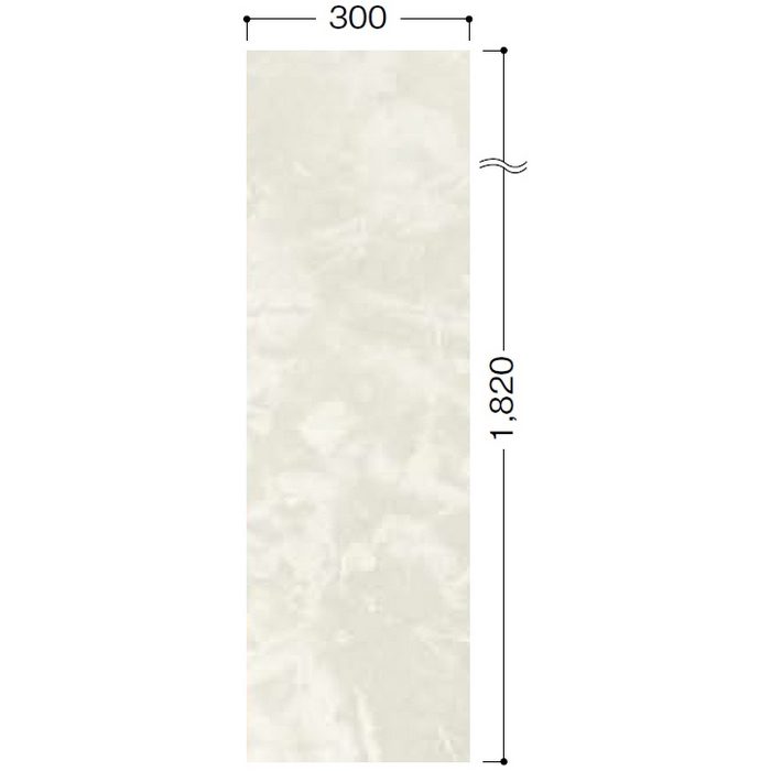 YE633-2SW トイレタフ トイレタフ 石目柄Ⅱ カットボーダー18 ディペスコホワイト柄 12mm厚 300×1820mm 戸建用床材