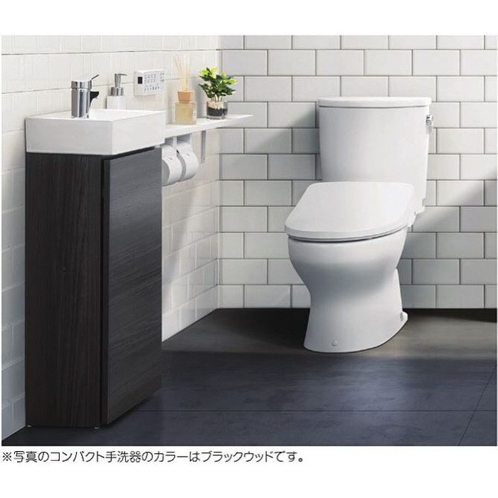 LKCH400TFNSC1 コンパクト手洗器 カウンターセット チェスナットブラウン(APFTC1200K6000KN+BTK-120W+203-015)